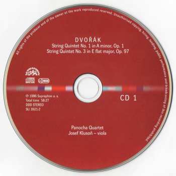 4CD/Coffret Antonín Dvořák: Chamber Works - Piano Quartets & Quintets - String Quintets & Sextet