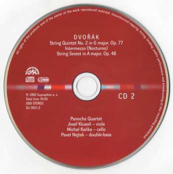 4CD/Coffret Antonín Dvořák: Chamber Works - Piano Quartets & Quintets - String Quintets & Sextet