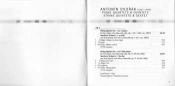 4CD/Coffret Antonín Dvořák: Chamber Works - Piano Quartets & Quintets - String Quintets & Sextet