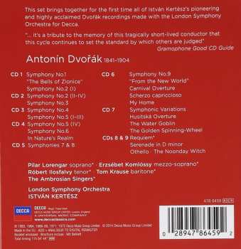 9CD/Coffret Antonín Dvořák: Complete Symphonies · Tone Poems · Overtures · Requiem