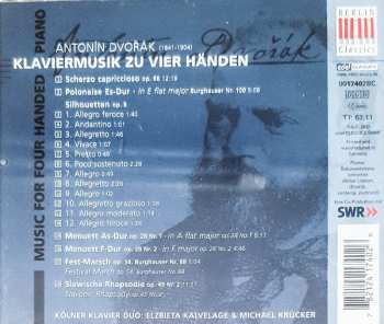 CD Antonín Dvořák: Klaviermusik Zu Vier Händen = Music For Four Handed Piano