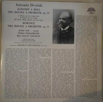 LP Antonín Dvořák: Koncert A Moll Pro Housle A Orchestr / Romance