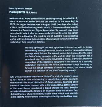 CD Antonín Dvořák: Piano Qunitet In A / String Quartet In F 'American'