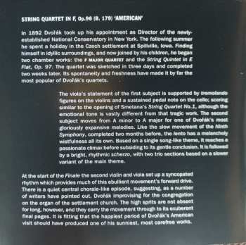 CD Antonín Dvořák: Piano Qunitet In A / String Quartet In F 'American'
