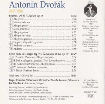 CD Prague Chamber Orchestra: Legends - Czech Suite