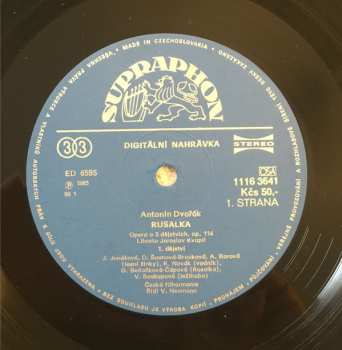 3LP/Coffret Antonín Dvořák: Rusalka