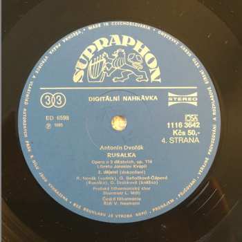 3LP/Coffret Antonín Dvořák: Rusalka