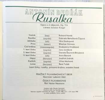 3LP/Coffret Antonín Dvořák: Rusalka