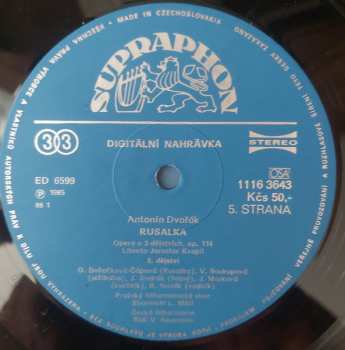 3LP/Coffret Antonín Dvořák: Rusalka