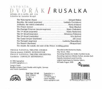 2CD/Coffret Antonín Dvořák: Rusalka - Opera In 3 Acts