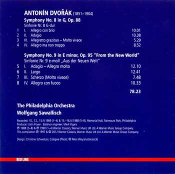 CD Antonín Dvořák: Symphonies 8 & 9 "From The New World"