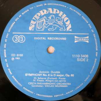 LP Antonín Dvořák: Sixth Symphony