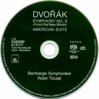 SACD Antonín Dvořák: Symphony No. 9 "From The New World" / American Suite