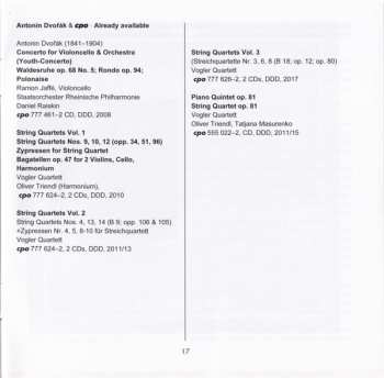 2CD Antonín Dvořák: String Quartets Vol. 4