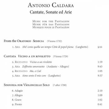 CD Antonio Caldara: Cantate, Sonate Ed Arie DIGI