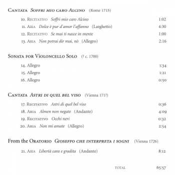CD Antonio Caldara: Cantate, Sonate Ed Arie DIGI
