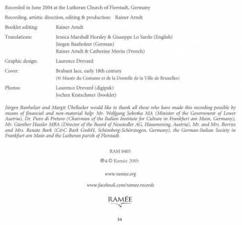CD Antonio Caldara: Cantate, Sonate Ed Arie DIGI