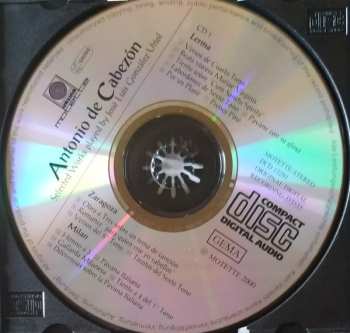 2CD Antonio de Cabezón: Works For Organ - Homage To King Charles V