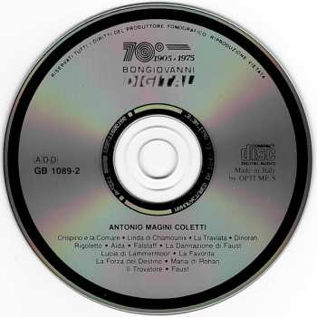 CD Antonio Magini-Coletti: [Arias etc]