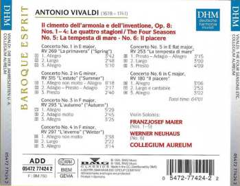 CD Antonio Vivaldi: Le Quattro Stagioni / La Tempesta Di Mare / Il Piacere