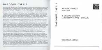CD Antonio Vivaldi: Le Quattro Stagioni / La Tempesta Di Mare / Il Piacere