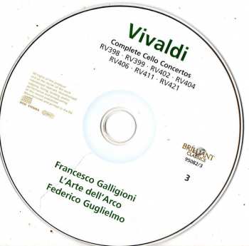 4CD/Coffret Antonio Vivaldi: Complete Cello Concertos