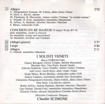 CD Antonio Vivaldi: Concerti Per Mandolini RV 93, 425, 532 & 558
