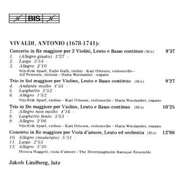 CD Antonio Vivaldi: The Complete Works For The Italian Lute Of His Period