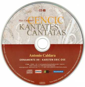 3CD/DVD Antonio Vivaldi: Kantates