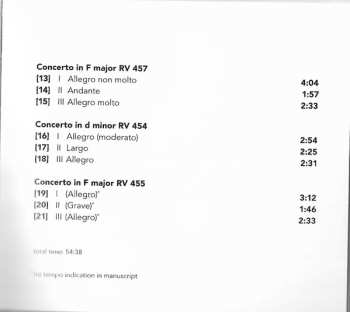 SACD Antonio Vivaldi: Concertos For Oboe, Strings And Basso Continuo