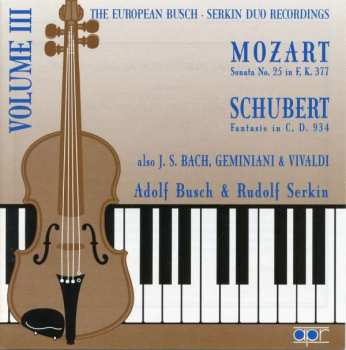 Album Rudolf Serkin: The European Busch-Serkin Duo Recordings - Volume 3