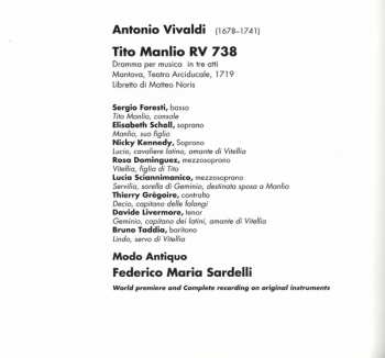 3CD/Coffret Antonio Vivaldi: Tito Manlio