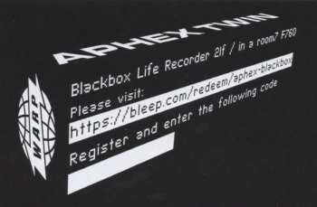 LP Aphex Twin: Blackbox Life Recorder 21f / In A Room7 F760