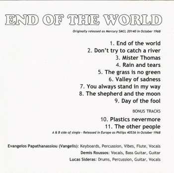 CD Aphrodite's Child: End Of The World