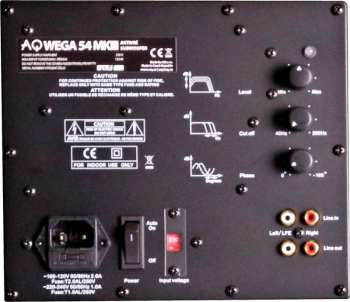 Technique audio AQ Wega 54 MKIII subwoofer Černý jasan