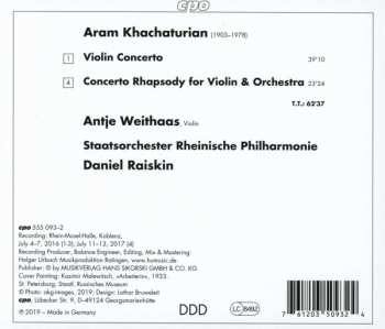 CD Antje Weithaas: Violin Concerto / Concerto Rhapsody