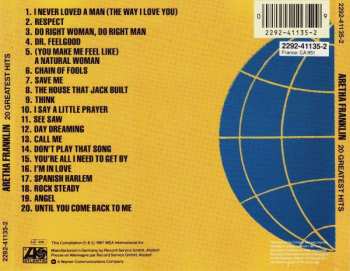 CD Aretha Franklin: 20 Greatest Hits