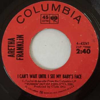 SP Aretha Franklin: One Step Ahead / I Can't Wait Until I See My Baby's Face