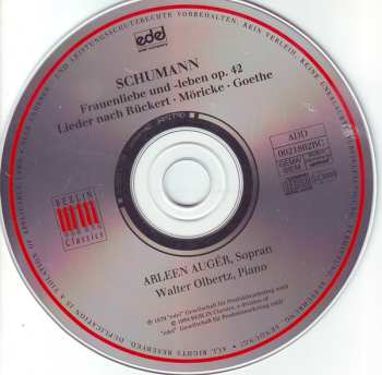 CD Robert Schumann: Frauenliebe Und Leben Op.42 / Lieder