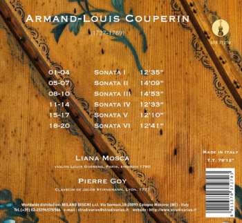 CD Armand-Louis Couperin: Sonates En Pieces De Clavecin Avec Accompagnement De Violon Ad Libitum