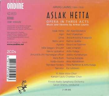 2CD/Coffret Sakari Oramo: Aslak Hetta, Opera In Three Acts