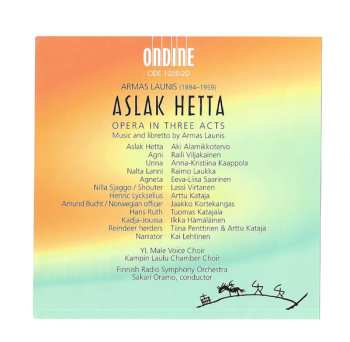 2CD/Coffret Sakari Oramo: Aslak Hetta, Opera In Three Acts