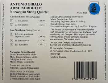 CD Arne Nordheim: String Quartets
