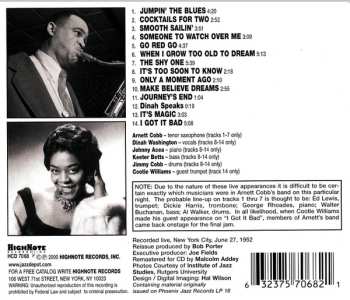 CD Dinah Washington: Arnett Cobb And His Mob In Concert Featuring Dinah Washington
