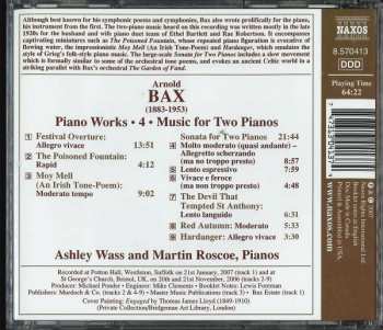 CD Arnold Bax: Music For Two Pianos