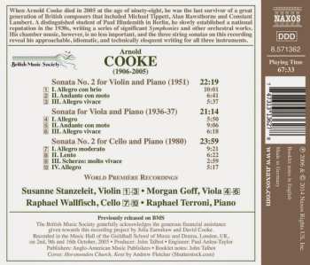 CD Arnold Cooke: Three String Sonatas