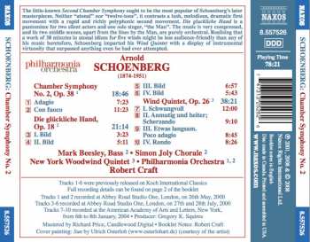 CD Philharmonia Orchestra: Chamber Symphony No. 2 (Die Glückliche Hand • Wind Quintet, Op. 26)