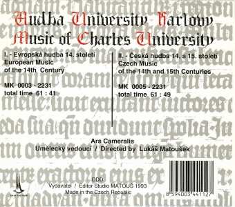 2CD Ars Cameralis: Music Of Charles University