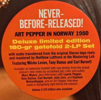 2LP Art Pepper: An Afternoon In Norway (The Kongsberg Concert) DLX | LTD
