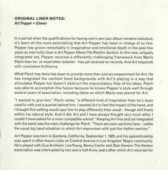 CD Art Pepper: Art Pepper + Eleven